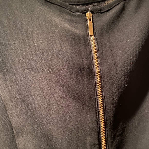 EUC Ann Taylor LOFT Gold and Black Lace Cocktail Dress Women's Size 10 - Picture 5 of 7